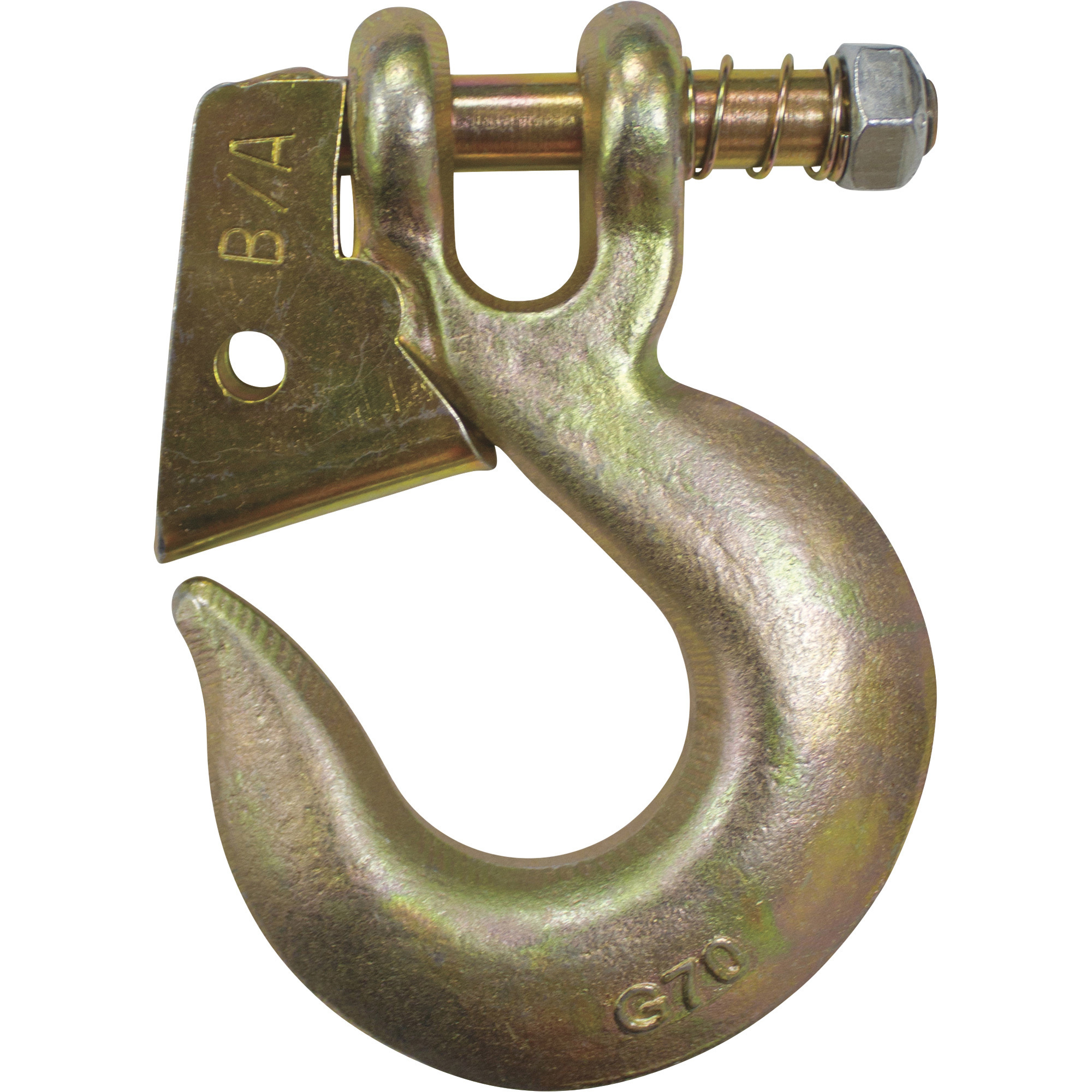 B/A Products Twist Lock Clevis Slip Hook, 3/8in., 5.5in.L, 6,600-Lb. Capacity, Model# G7-205-38